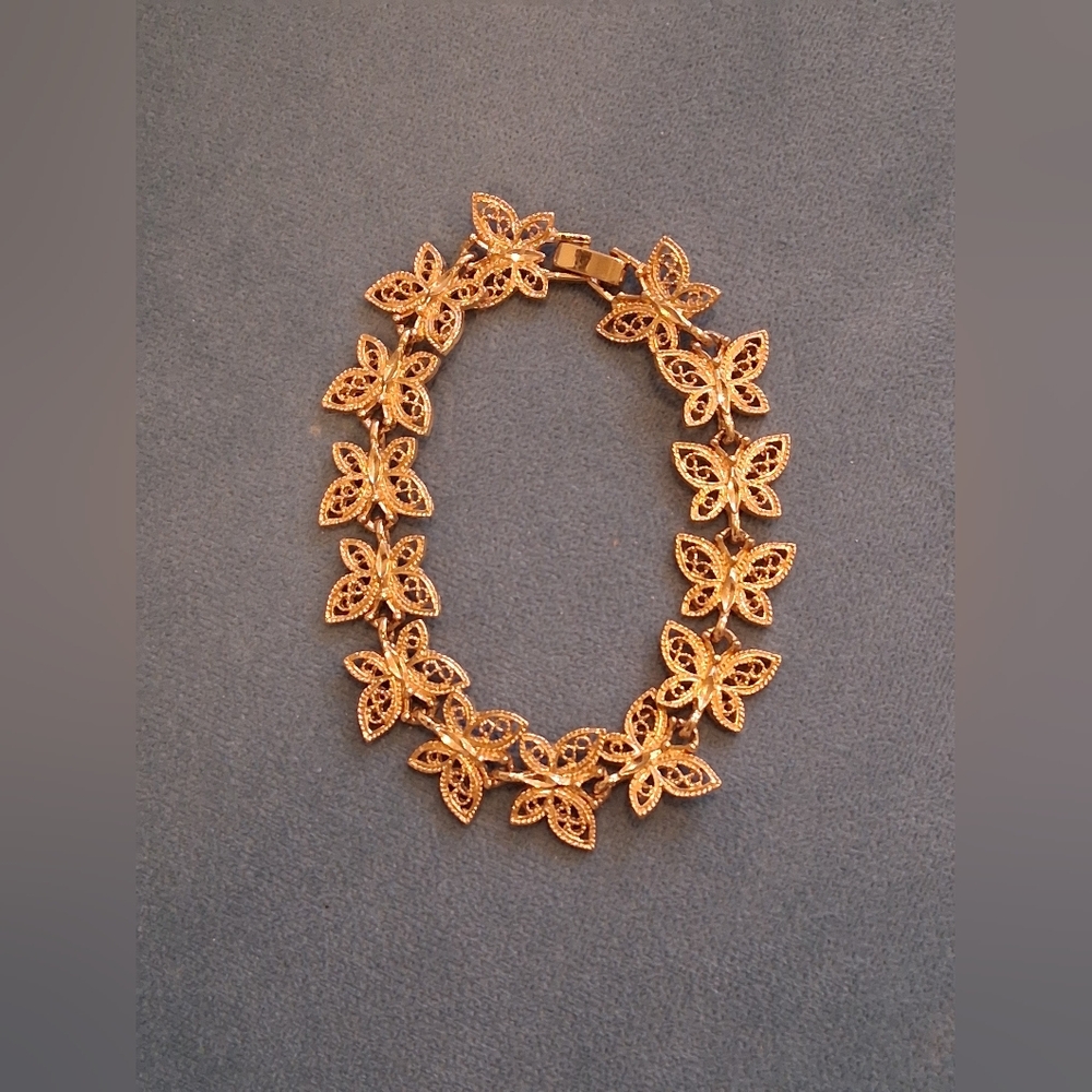Filigree Butterfly Bracelet - Picture 2 of 3